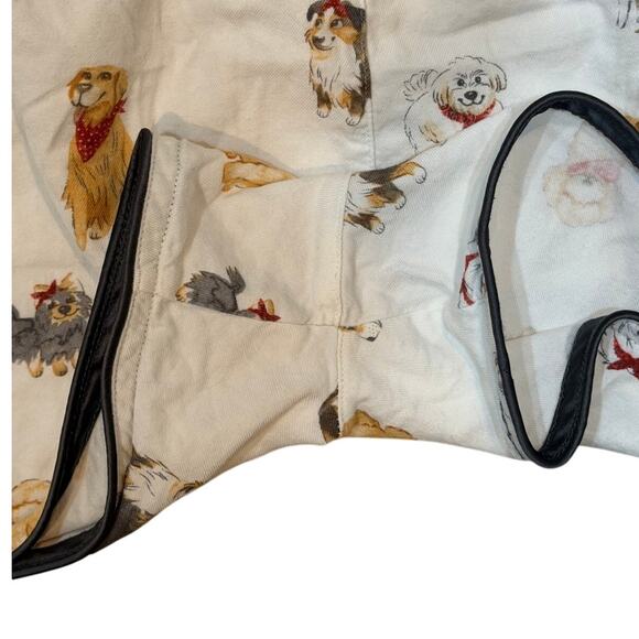 Z Supply Pajama Shorts White Dog Print Ribbon Tie Women’s S - Picture 5 of 8
